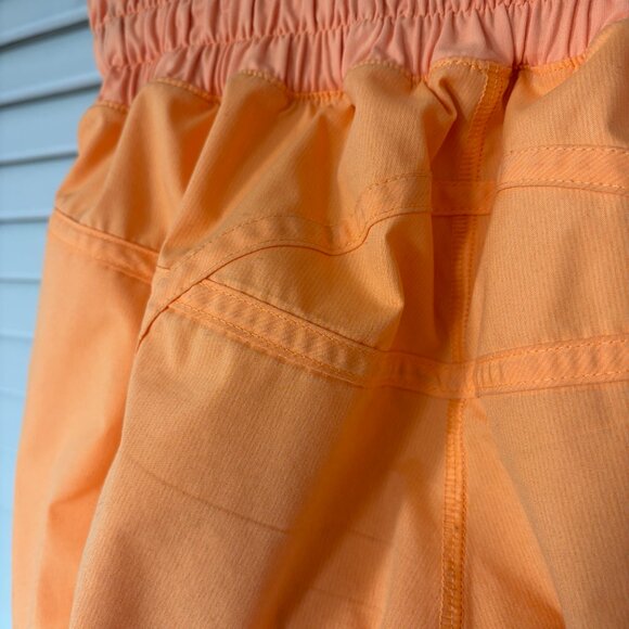 Lululemon orange shorts athletic 4 women's - Picture 4 of 5